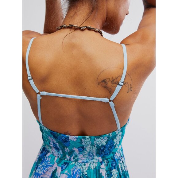 🎉LAST CHANCE🎉 FREE PEOPLE Dream Weaver Maxi / Teal Combo - Picture 5 of 7